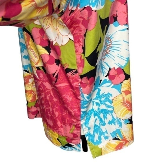 French Laundry Cardigan Top Floral Print Button Down Size Large - Picture 9 of 14